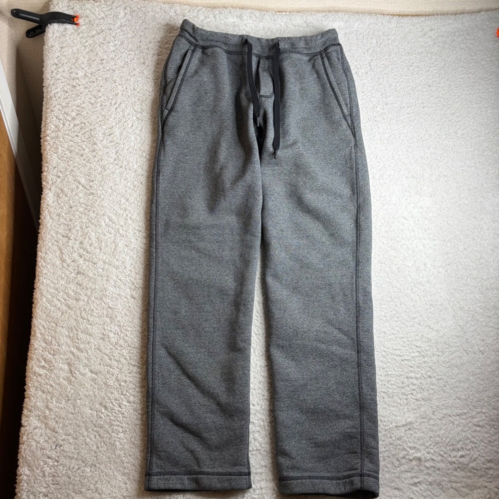 Lululemon Mens Kung Fu Pants Heathered Grey Straight Leg Sweatpants Size L